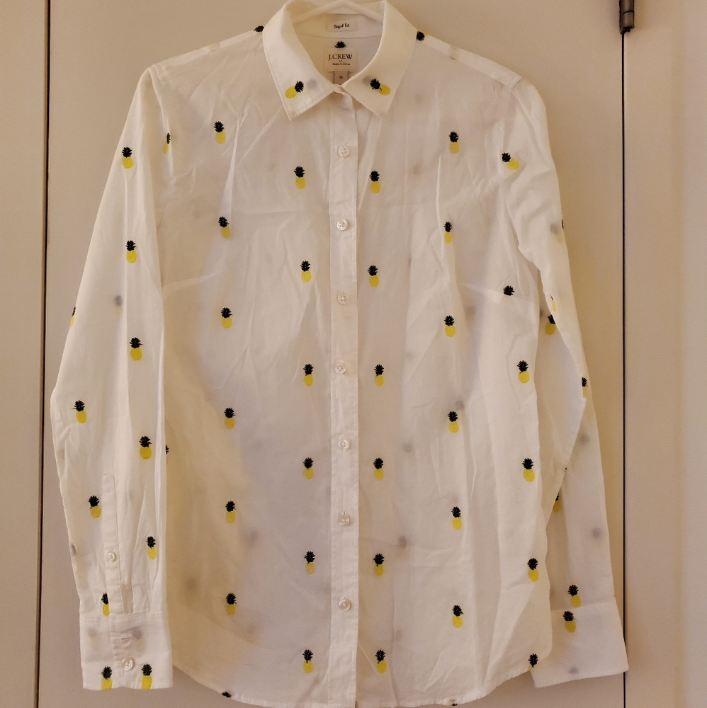 🌺CLEARANCE🌺 JCrew Pineapple Collared Shirt